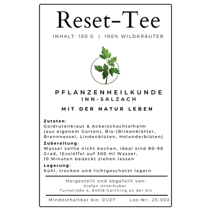 Reset-Tee - Mit Handgesammelten Wildkräutern